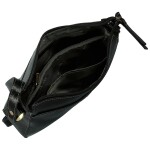 Luxusní dámská kožená crossbody kabelka Katana Arletta, černá