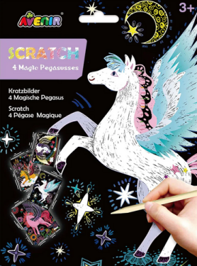 Škrabací obrázky ks Pegas