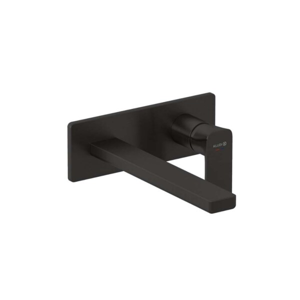 KLUDI - Renon Umyvadlová baterie pod omítku, 2-otvorová instalace, broušený Gunmetal 42245N275