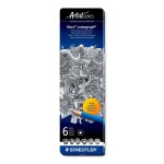 Staedtler Mars Lumograph 100 G6 sada 6 grafitových tužek, kovové
