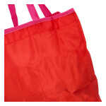 Jednobarevná skládací nákupní taška, červená