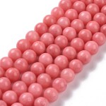 Přírodní malajský nefrit - lososový - ∅ 6 mm - 1 ks