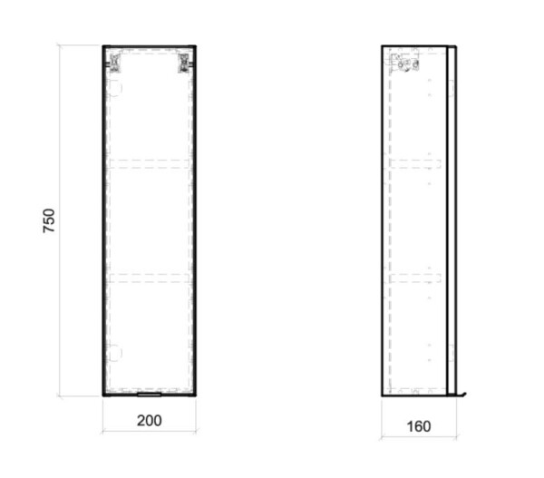 COMAD - Horní skříňka 20cm 1 dvířka DUB CAPRI 5907611647837