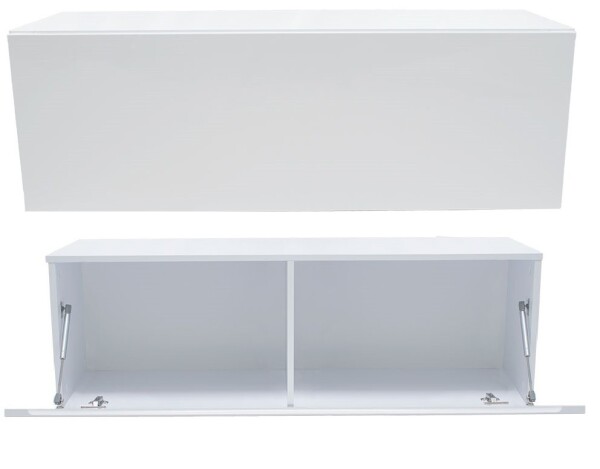 FRONTI RTV stolek visící VIDA 2 120cm Bílý lesk