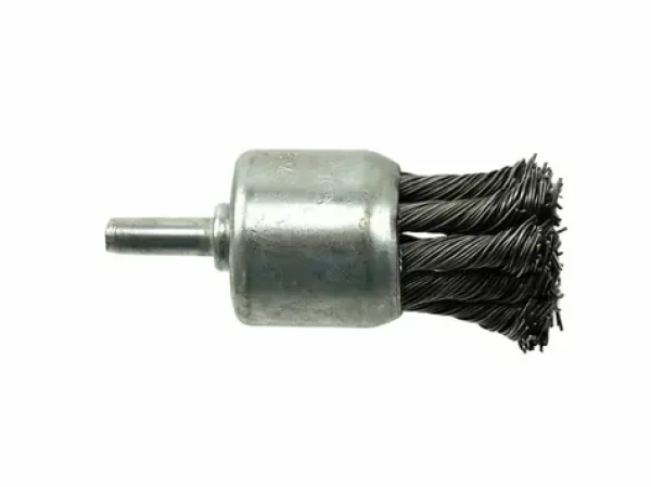 GEKO Kartáč okružní copánkový 28mm | vlnitý drát S 0.5mm | stopka 6mm (G00631)