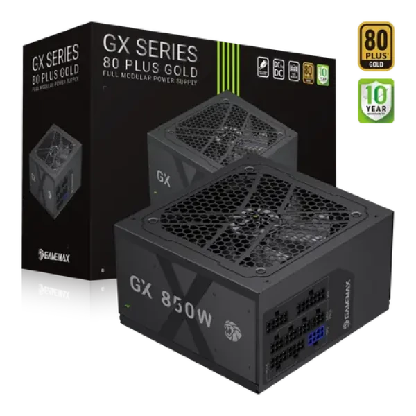 Gamemax GX 850GF / Zdroj / ATX / 850W / 80 Plus Gold / plně modulární (GX 850GF)