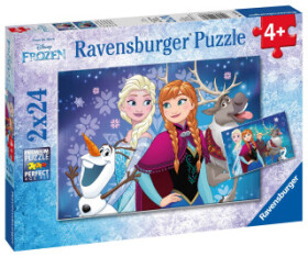 Ravensburger Ledové království Sestry navždy 2v1 2 x 24 dílků