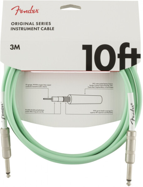 Fender Original Series 10 Instrument Cable Surf Green