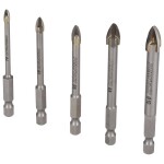 Vrtáky do skla sestava Ø 4 - 10 mm, STALCO PERFECT