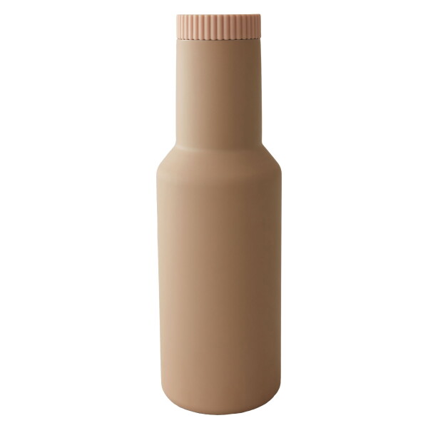 DESIGN LETTERS Termo lahev Tube Carafe Beige 1 L, béžová barva, kov, plast