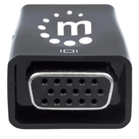 Manhattan mikrokonvertor HDMI - VGA s USB napájením černá / Redukce / Full HD 1920×1080 / audio 3,5mm (151542)