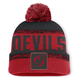 Fanatics Pánská zimní čepice New Jersey Devils NHL Thrive Cuffed Pom Beanie