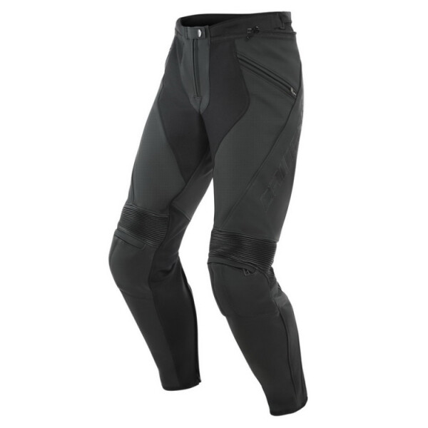 Dainese Pony 3 letní kožené kalhoty černé vel.52 - 50
