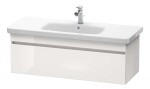 DURAVIT - DuraStyle Umyvadlová skříňka 40x113x45 cm, 1 zásuvka, lesklá bílá DS639502222