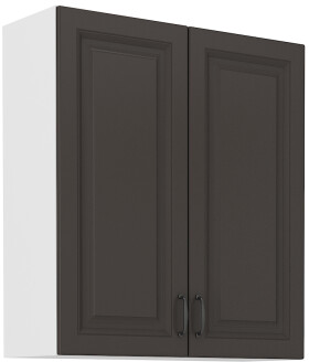 Horní skříňka Stilo 80 G-90 2F Barva korpusu: Bílá, Barva dvířek: Grafit
