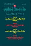 Aktualizácia I/8 2021 daňové účtovné zákony