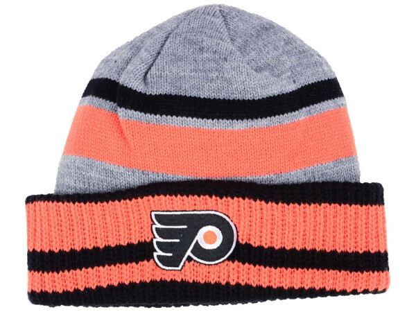 Pánská Zimní Čepice Philadelphia Flyers adidas NHL Heathered Grey Beanie
