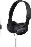 Sony MDR-ZX110AP sluchátka On Ear kabelová černá složitelná, headset