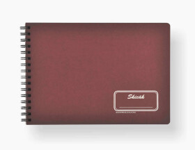 Bobo-Blok Retro skicák BOBO Blok A4, 25 listů, Černé listy