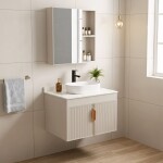 REA - Koupelnová sestava nábytku s deskou Modo 60cm Beige REA-M096