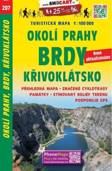 SC 207 Okolí Prahy, Brdy, Křivoklátsko 1:100 000