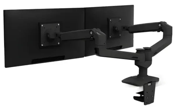 ERGOTRON LX Dual Side-by-Side Arm černá / Rameno pro 2 monitory / Do 330mm výšky / Nosnost 2x 9,05 kg (45-245-224)