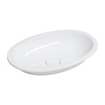 OMNIRES - SHELL M+ zápustné umyvadlo 54 x 34 cm, bílý lesk SHELL540UPBP