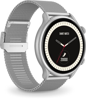 Aligator Watch Lady X stříbrná / chytré hodinky / 1.32" / 360 × 360 / dotykový displej / BT / IP67 / 3 řemínky (AW08SR)