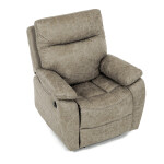 TV a relaxační křeslo s elektrickým ovládáním, potah lanýžová látka v dekoru vintage, 1 motor 240V