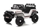 Mamido Elektrické autíčko Speed Offroad bílé | 4x45W | EVA kola | 12V 7Ah | EKO kůže