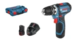 BOSCH GSR 12V-15 FC / Aku Vrtací šroubovák / 12V / 2x2.0Ah / 10mm sklíčidlo / 1300 ot-min / 30 Nm / L-Boxx (06019F6001)
