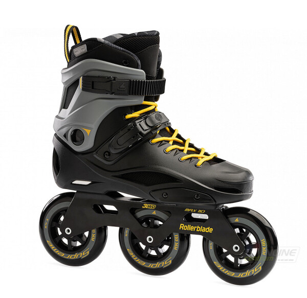 Kolečkové brusle Rollerblade RB 110 3WD, Black/ Yellow Velikost EUR: 43