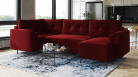 FRONTI Sedací souprava HERMEN červená - DREAM VELVET 202.10