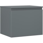 MEXEN/S - Orio koupelnová skříňka pod umyvadlo 60 cm s deskou, 1 šuplík, grafit mat 91A10-06047-1-BFC66