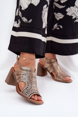 Sandály na podpatku model 211364 Step in style 41