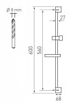 NOVASERVIS - Sprchová souprava chrom KIT866,0