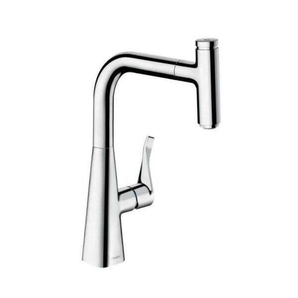 HANSGROHE - Metris Select Dřezová baterie s výsuvnou koncovkou, chrom 14857000