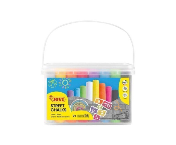 JOVI chodníkové křídy jumbo box - 48ks