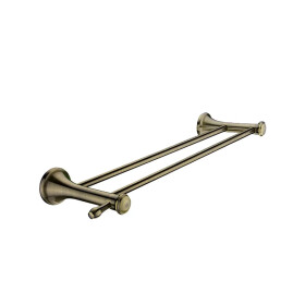 Nimco Lada staromosaz držák na ručníky dvojitý 52 cm LA 19046D-65 LA 19046D-65