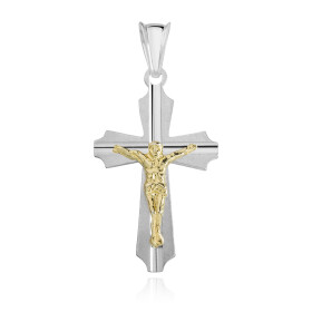 LUNICA Stříbrný přívěsek křížek 0012 Ag 925; ≤1,6 g.