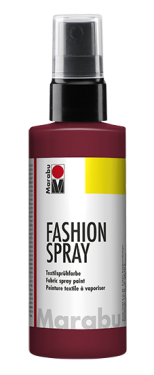 Barva na textil ve spreji Marabu Fashion Spray 100 ml - bordó 034