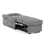 Rozkládací křeslo, šedá, látka, ASB-C3210 GREY2
