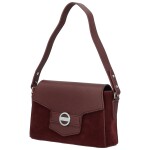 Módní dámská koženková kabelka na rameno Harper, vínová