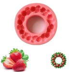 Dortisimo Silikonová forma Jahodový věnec 14,5 cm