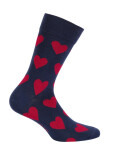 Vzorované pánské ponožky PERFECT MAN-CASUAL černá 42-44