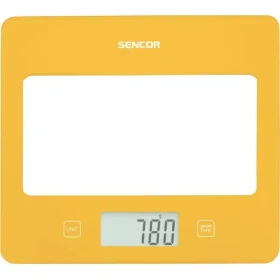 SENCOR SKS 5036YL žlutá / digitální kuchyňská váha / max. 5 kg / funkce TARE / dotyk. tlačítka (8590669315079)