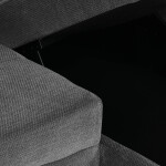 Rohová pohovka, šedá, látka, ASB-C3990 GREY2