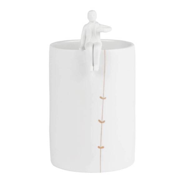Räder Porcelánová váza Gardener, bílá barva, porcelán