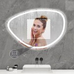 REA - Zrcadlo LED 70x100cm FOG HOM-05516