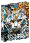 Puzzle Kočka s drahokamy 1000 dílků